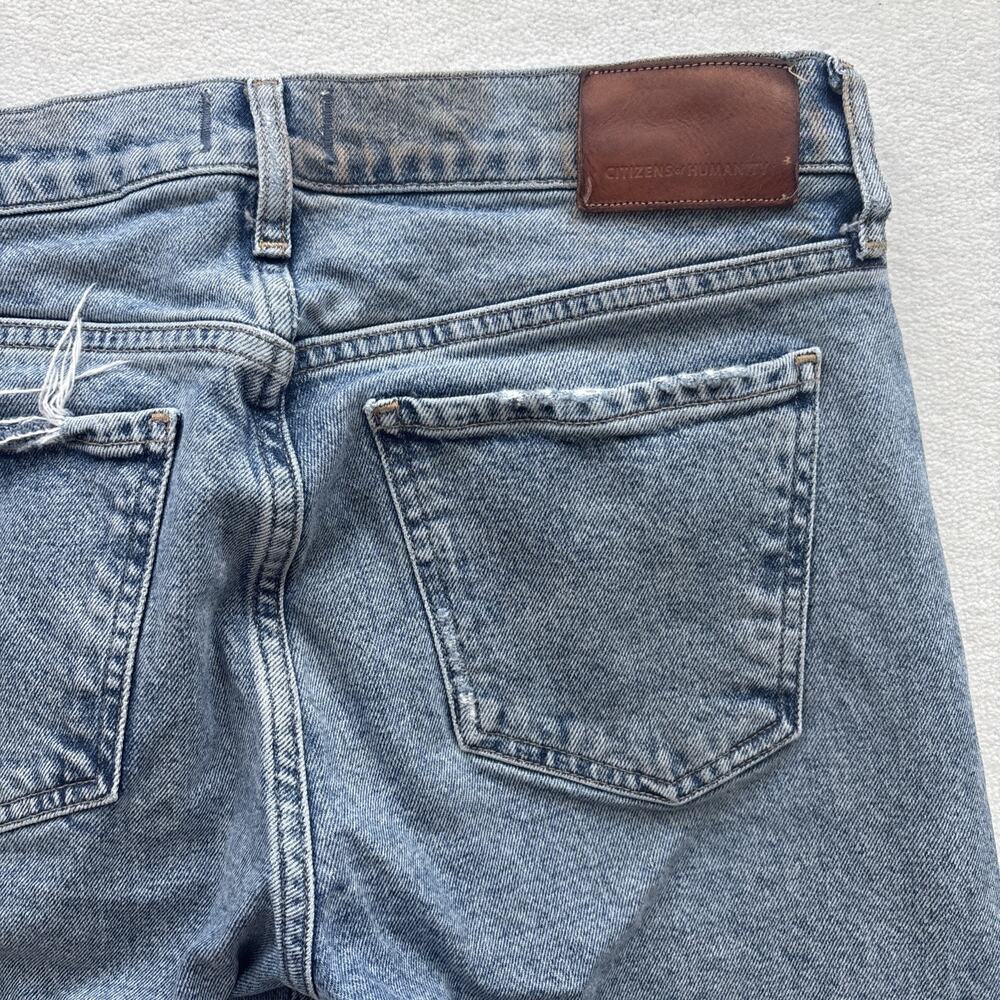 Citizens of Humanity C of H Women 24 Jeans Emerson Distressed Button Fly Relaxed - Picture 16 of 16